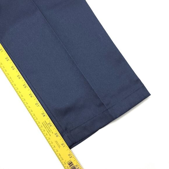 Vintage NWT Dickies 874 Twill Work Pants 42x32 Blue Stain Release 14" Rise - Picture 5 of 7